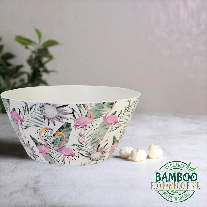 Cuisine Art - Florence - Eco-Friendly Bamboo Fibre Bowl Round Bowls for Salads, Soups, Parties, BBQs, Events 24cm – 2.5L - Image 2